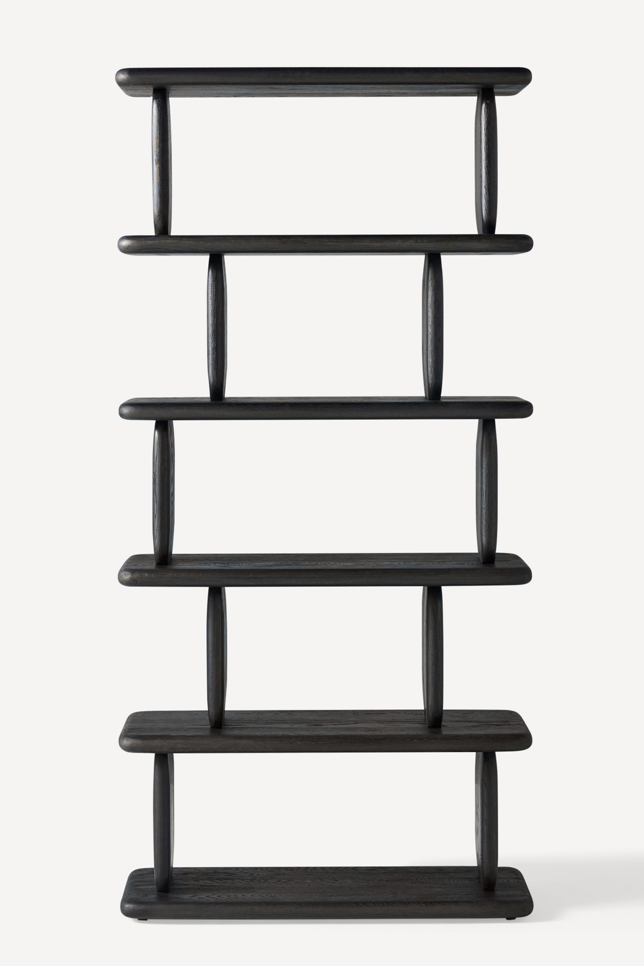 Kalle Sculptural Oak Five-Tier Bookshelf