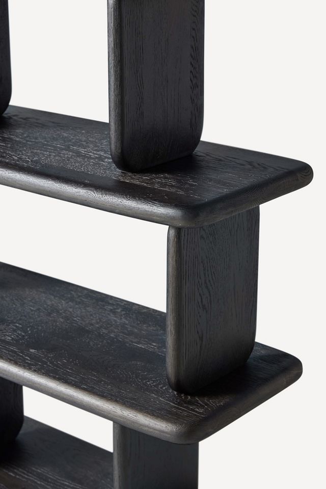 Kalle Sculptural Oak Five-Tier Bookshelf #3