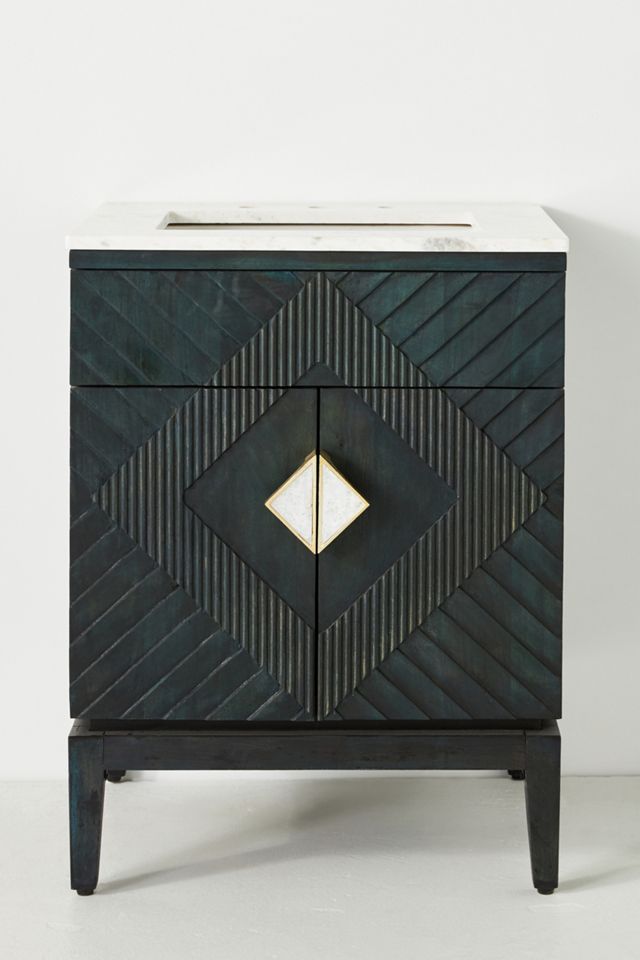 Handcarved Samuel Powder Bathroom Vanity #2