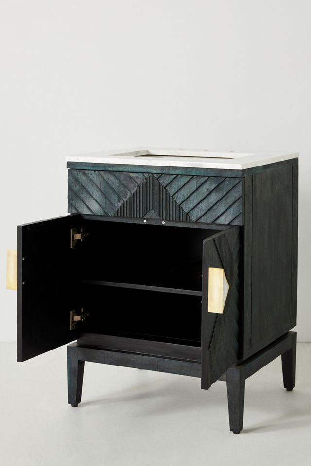 Handcarved Samuel Powder Bathroom Vanity #3