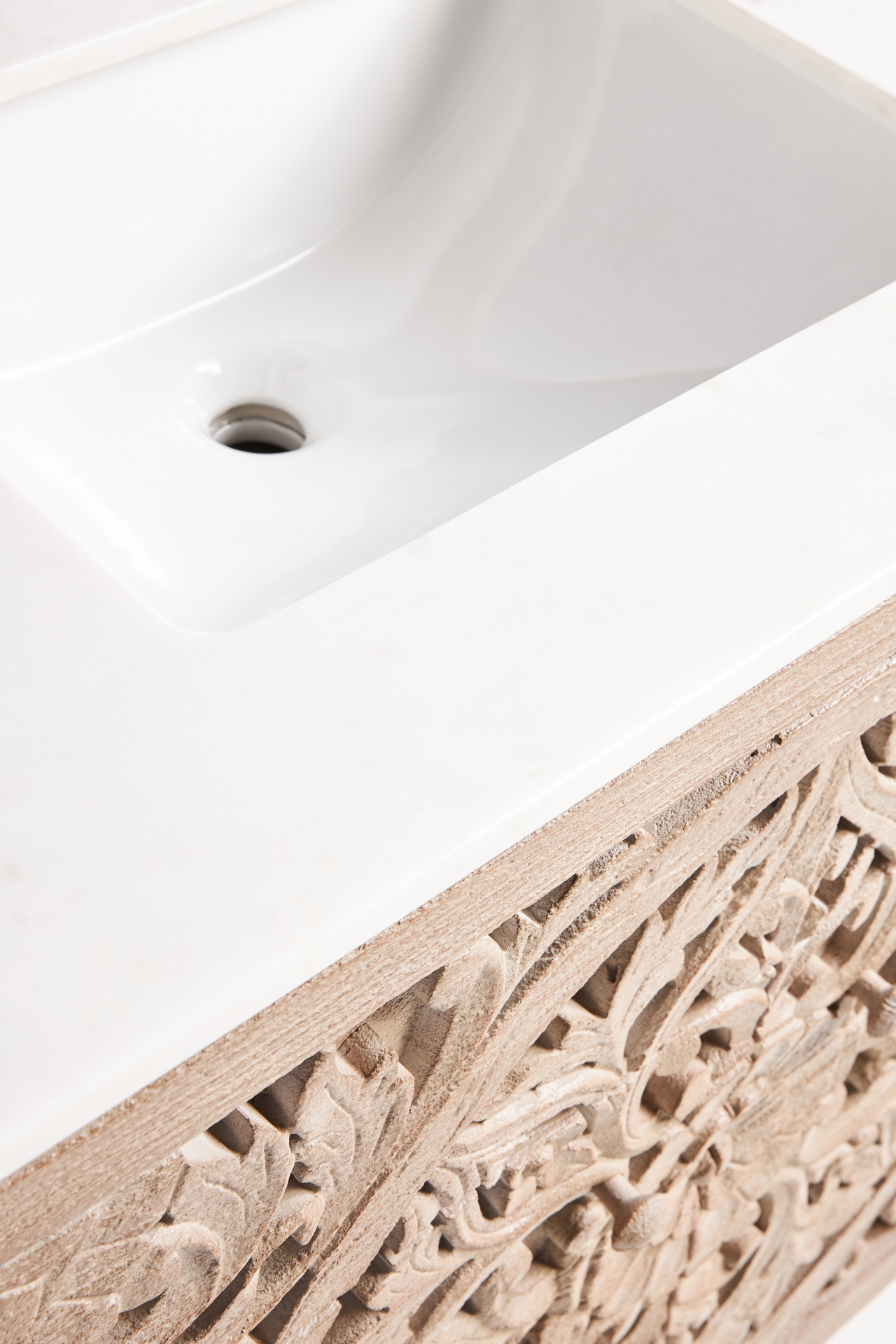 Handcarved Lombok Double Bathroom Vanity