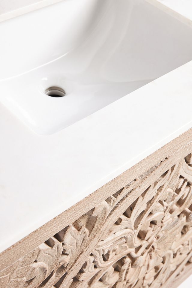 Handcarved Lombok Double Bathroom Vanity #4