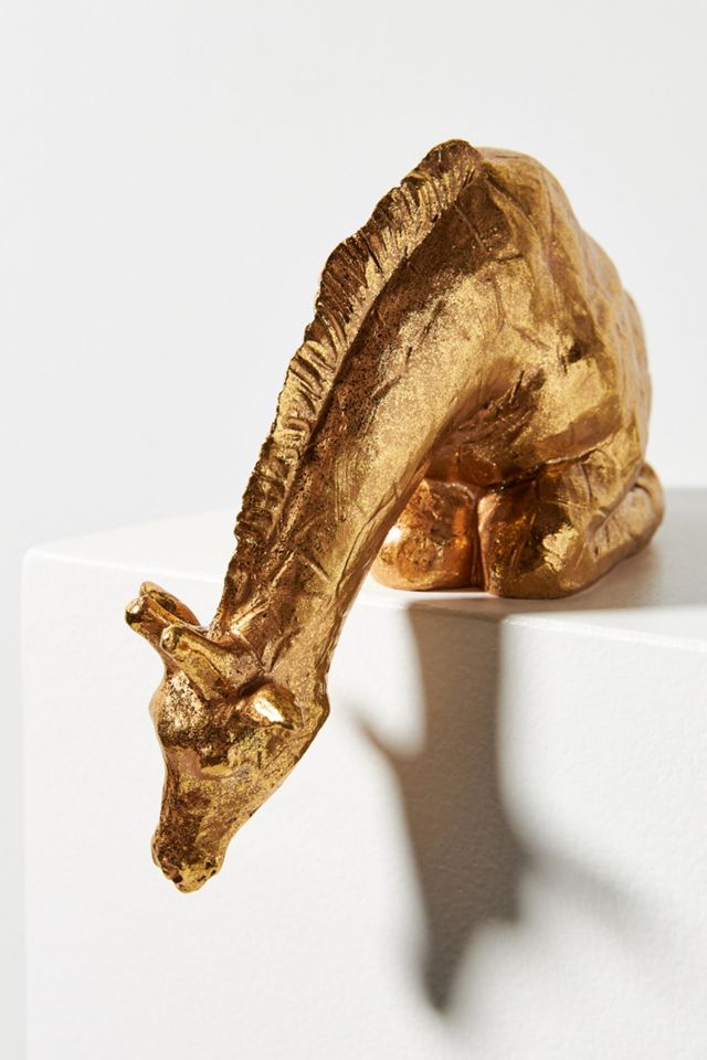 Gold Giraffe Decorative Object #2