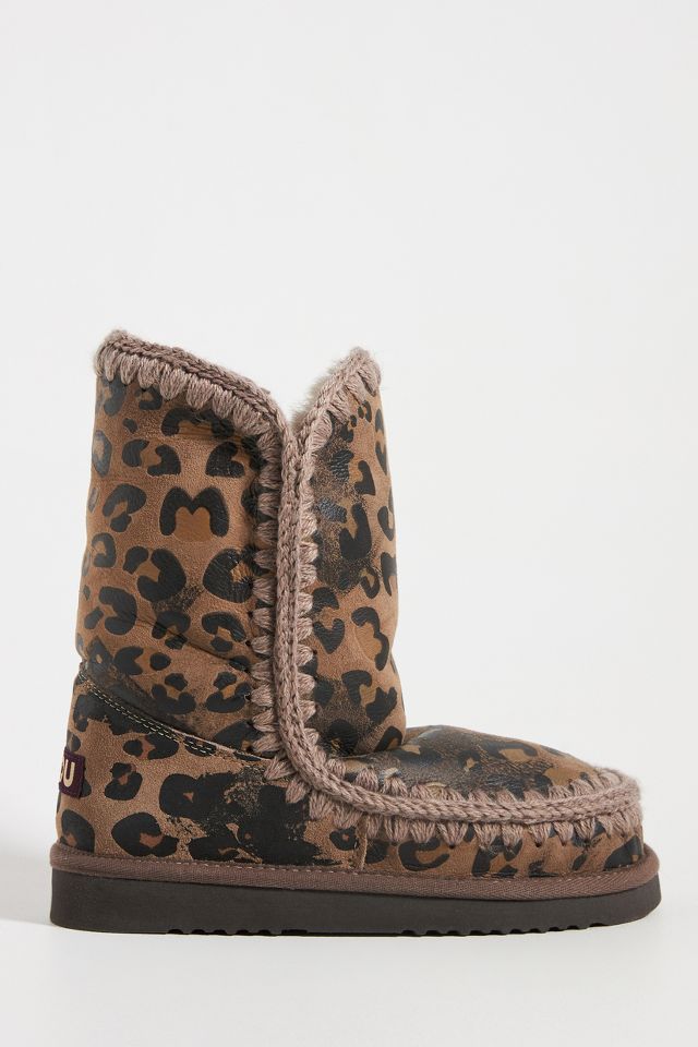 Mou leopard print boots best sale