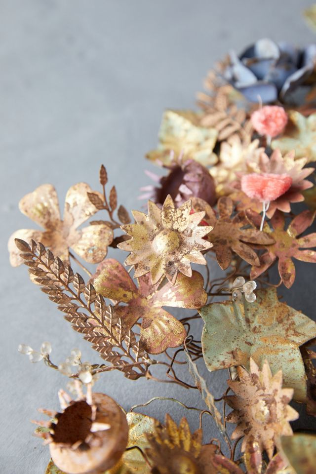 Gilded Botanicals Iron + Velvet Wreath #2
