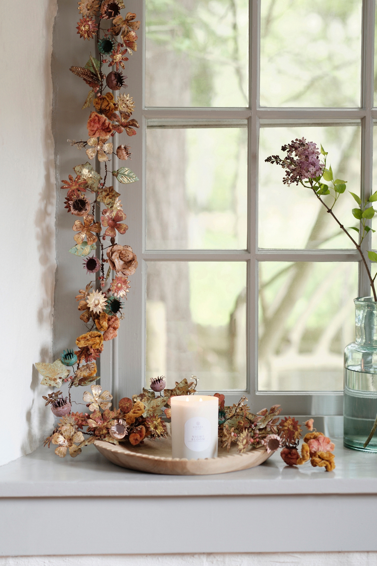 Gilded Botanicals Iron + Velvet Garland