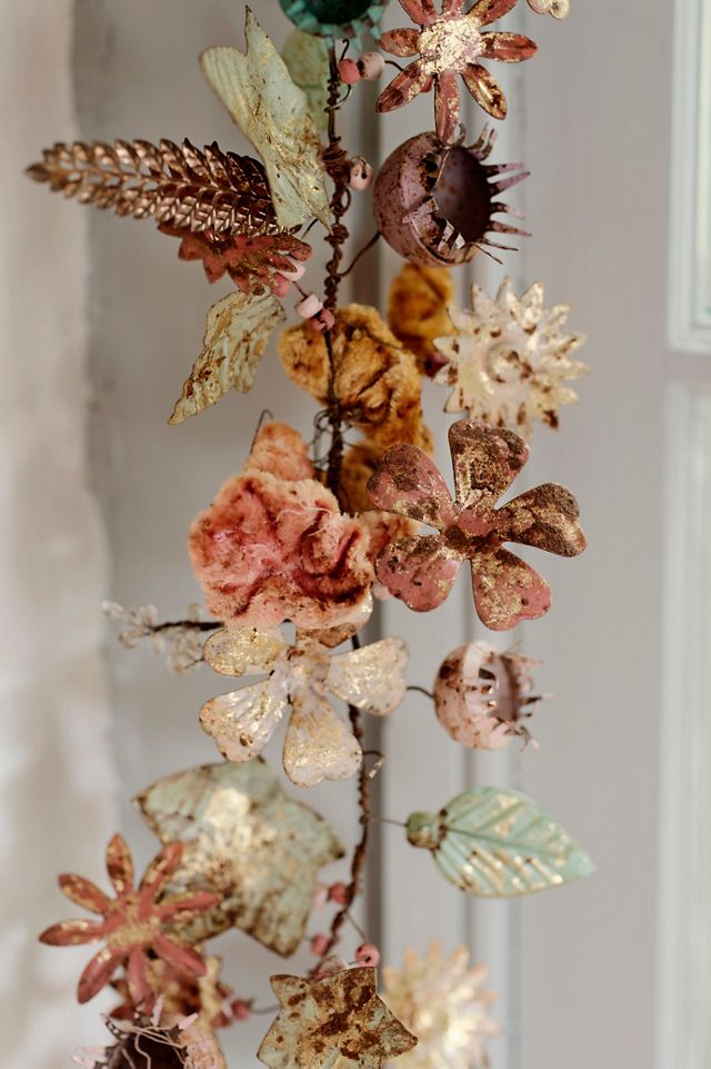 Gilded Botanicals Iron + Velvet Garland #1