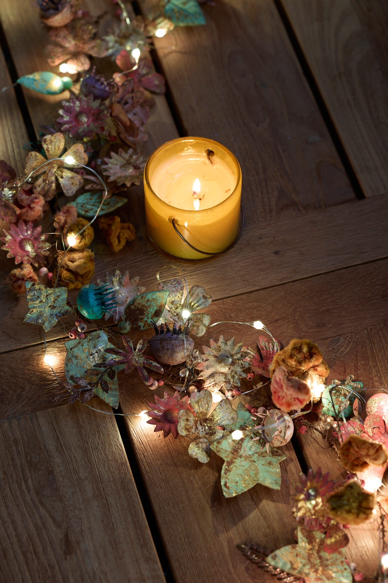 Gilded Botanicals Iron + Velvet Garland