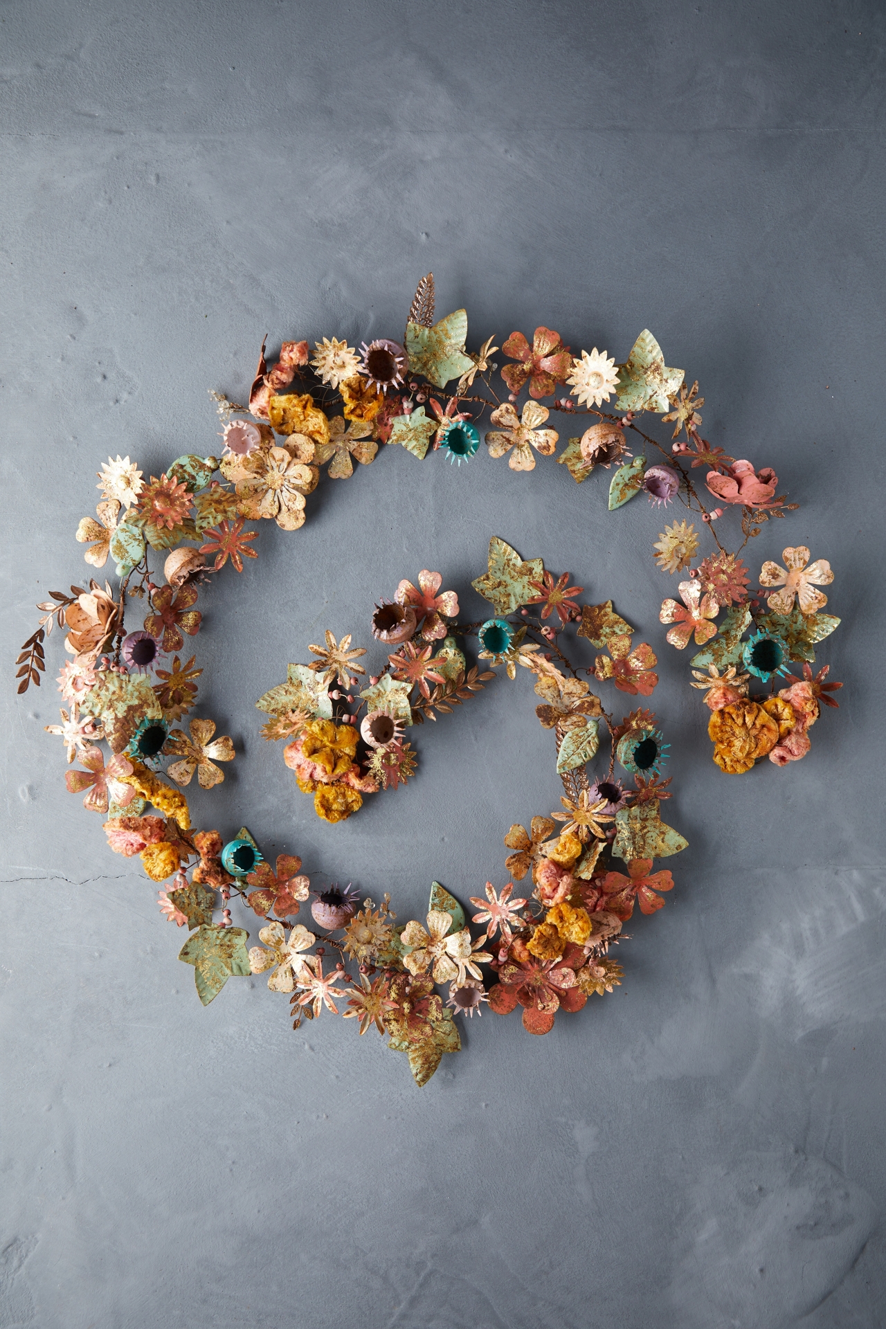 Gilded Botanicals Iron + Velvet Garland