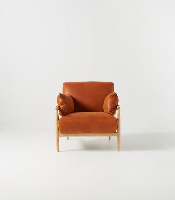 Anthropologie discount leather chair