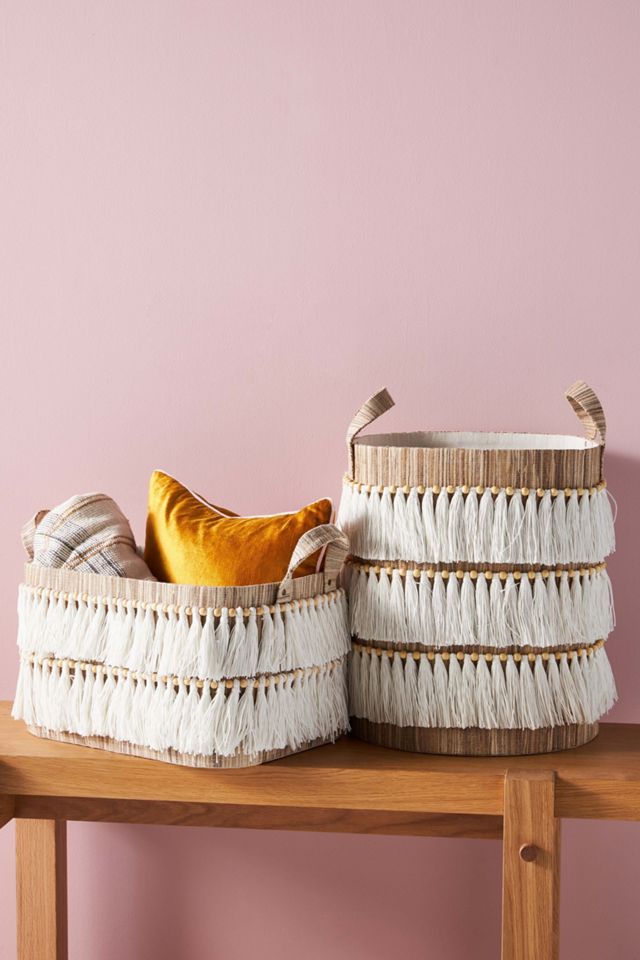 Wylma Fringed Basket #2