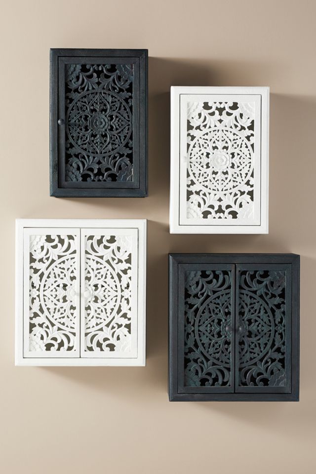 Handcarved Lombok Single Bath Cabinet #4