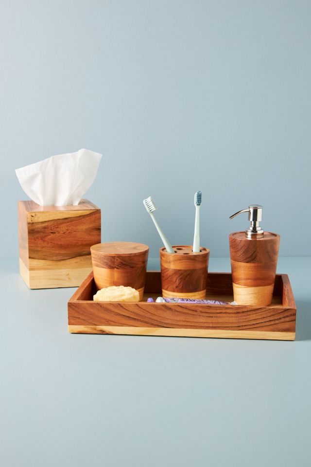 Layered Wood Bath Collection #12