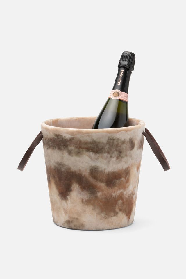 Champagne Bucket with Leather Handles