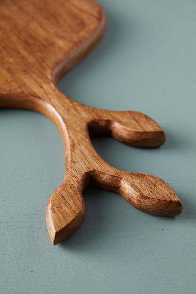 Leaf Stem Wood Serving Board #1