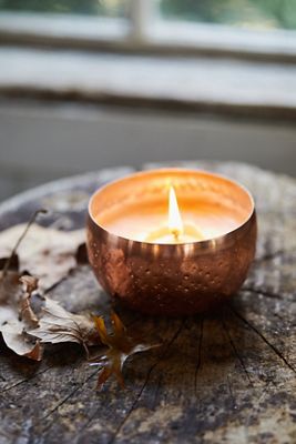 Illume Iced Metallic Candle, Woodfire