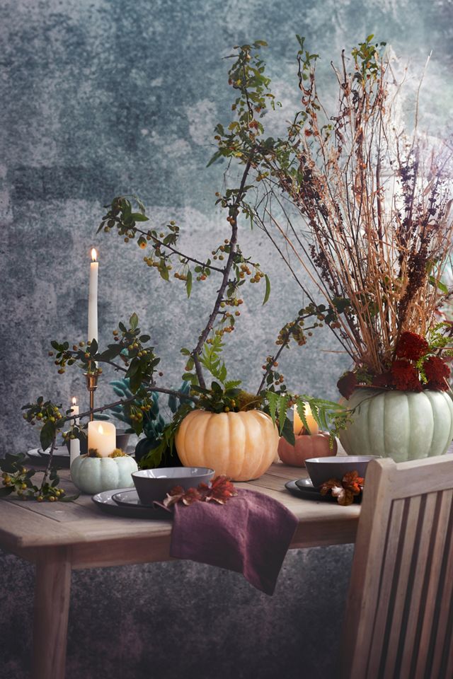 Ceramic Pumpkin Planter, Mini #3