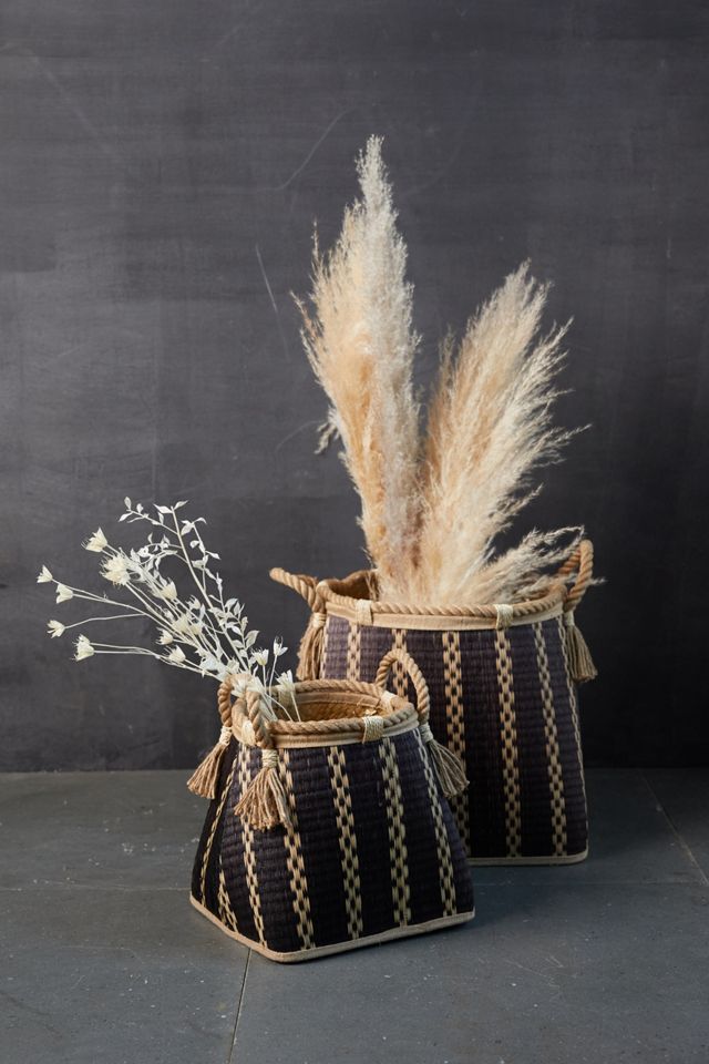 Geo Wicker Basket #7