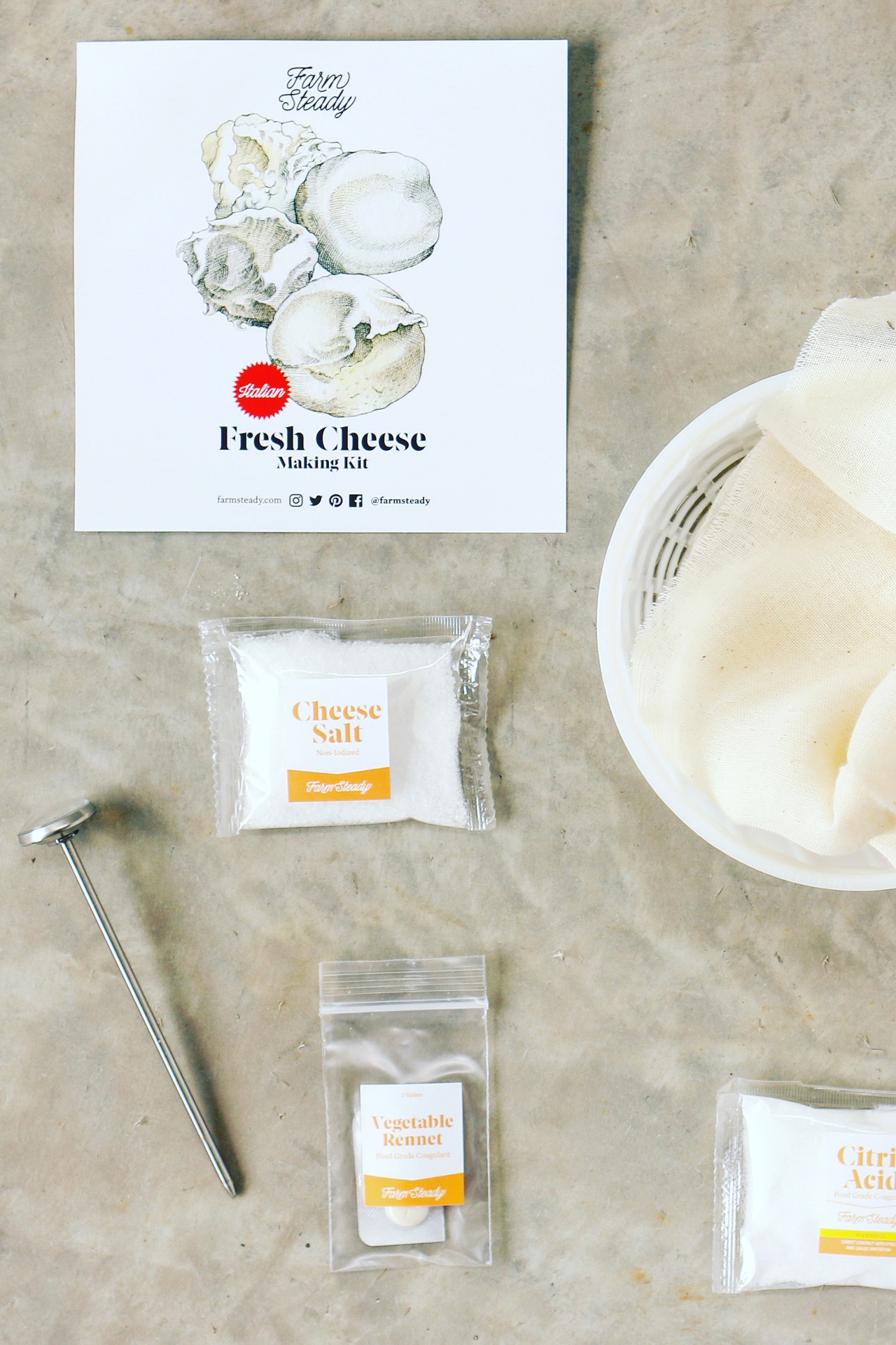 Italian Fresh Cheese Making Kit