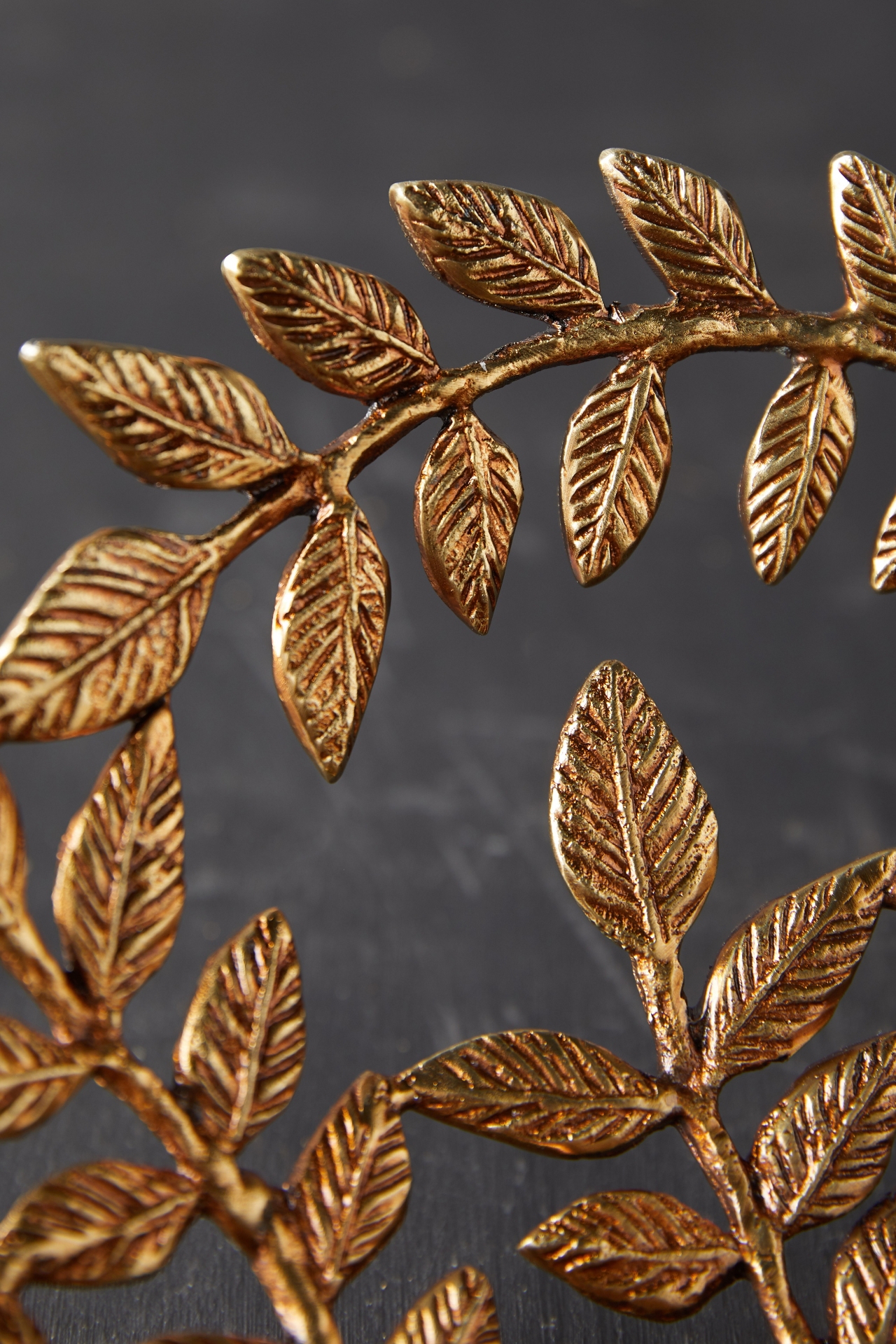 Gilded Leaf Decorative Bowl