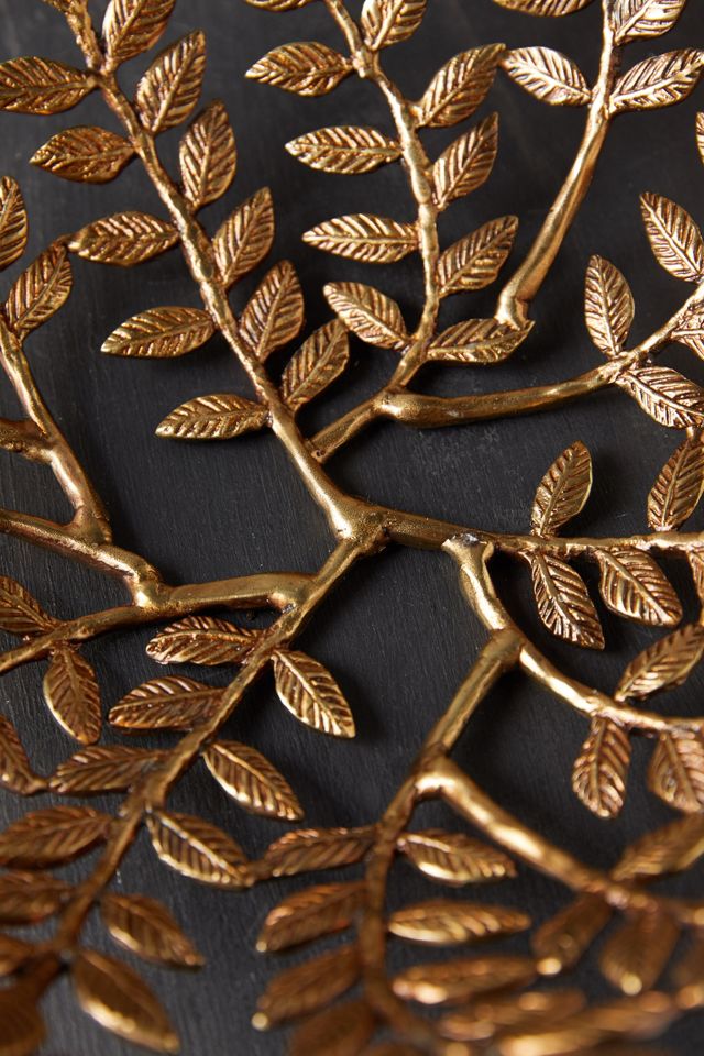 Gilded Leaf Decorative Bowl #3