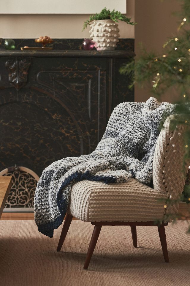 Chunky Woven Petite Accent Chair AnthroLiving