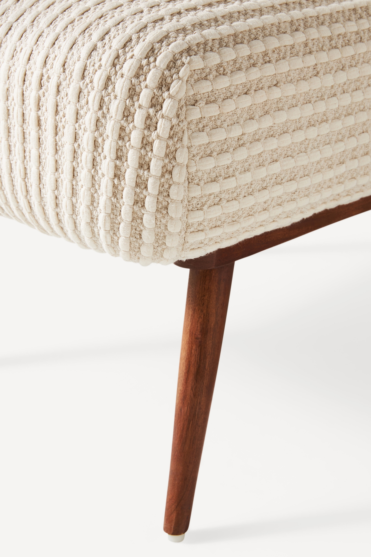 Chunky Woven Petite Accent Chair