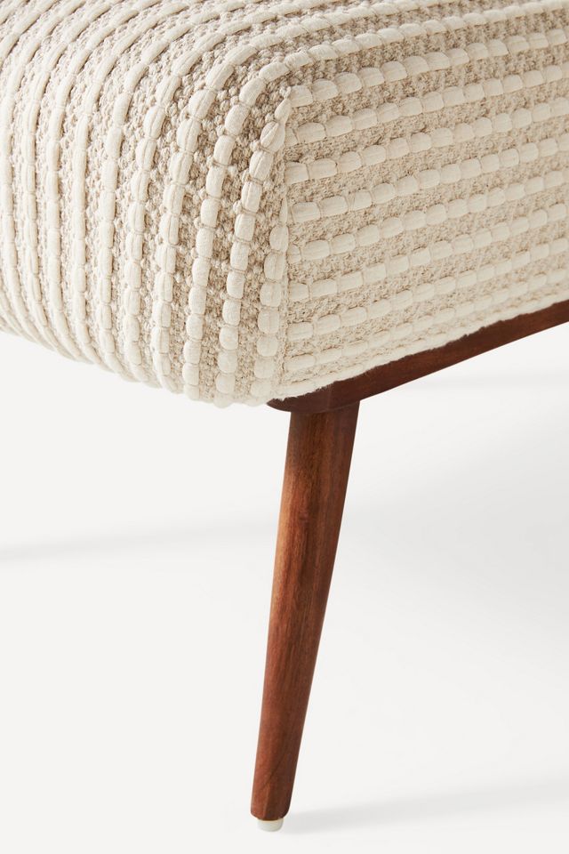 Chunky Woven Petite Accent Chair #4