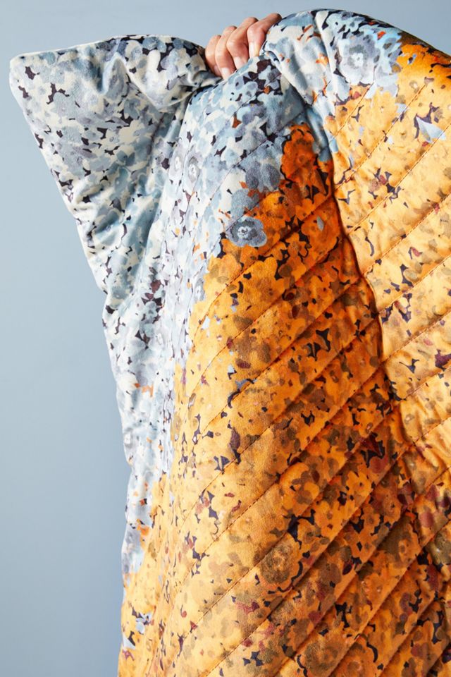 Wildflower Velvet Throw Blanket #1