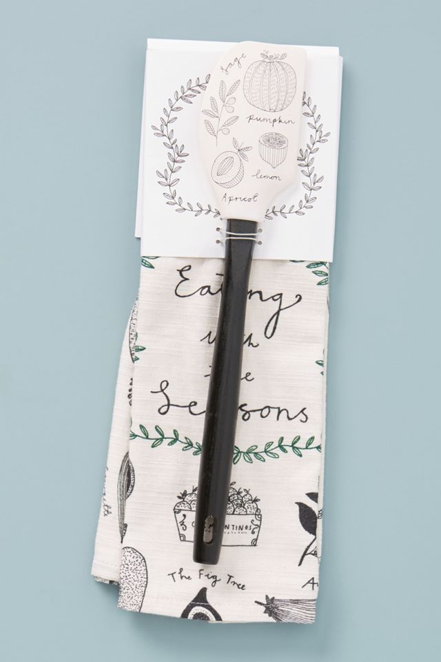 Ryn Frank Eating With The Seasons Dish Towel and Spatula Set #1