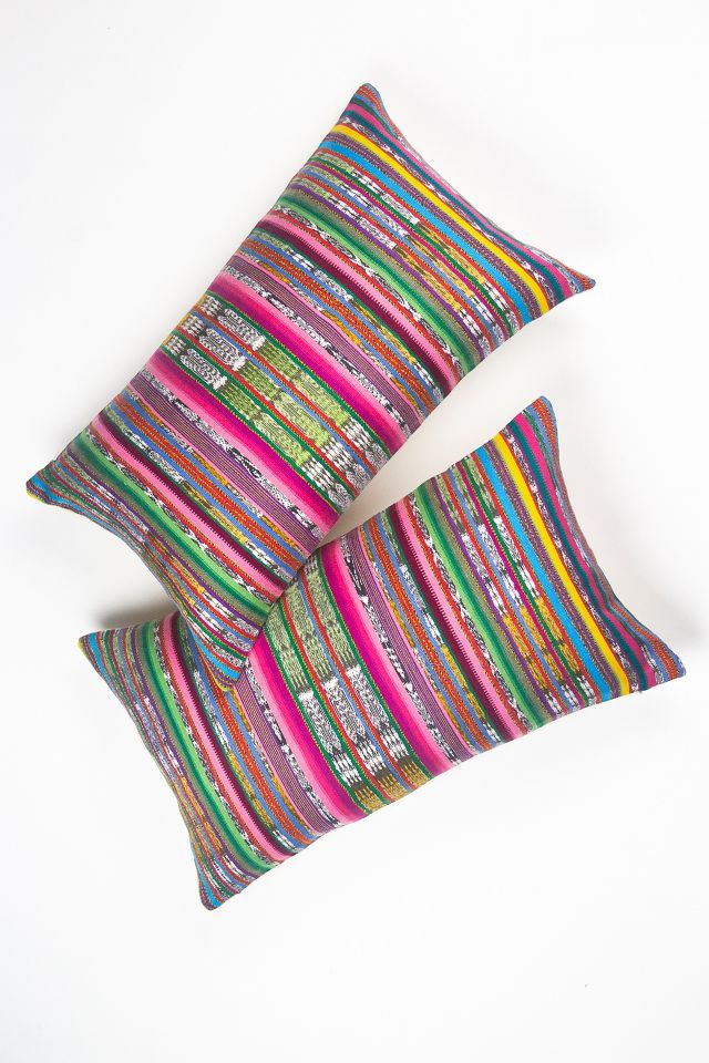 Archive New York Vintage Rainbow Ikat Pillow AnthroLiving