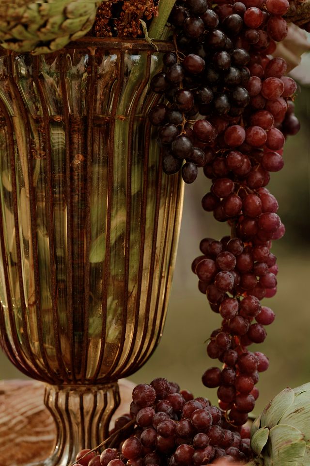 Fluted Glass + Iron Vase #3