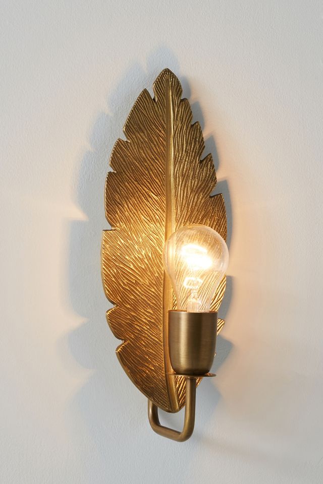 Feather sconce on sale