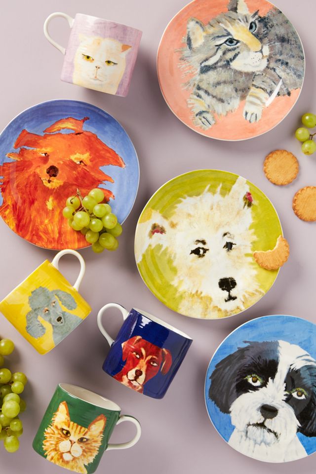 Carole Akins Furry Friends Dessert Plate #2
