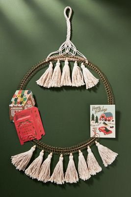 Macrame Greeting Card Holder