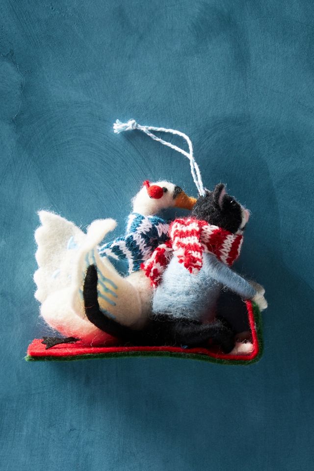 George & Viv Toboggan Twosome Ornament #2