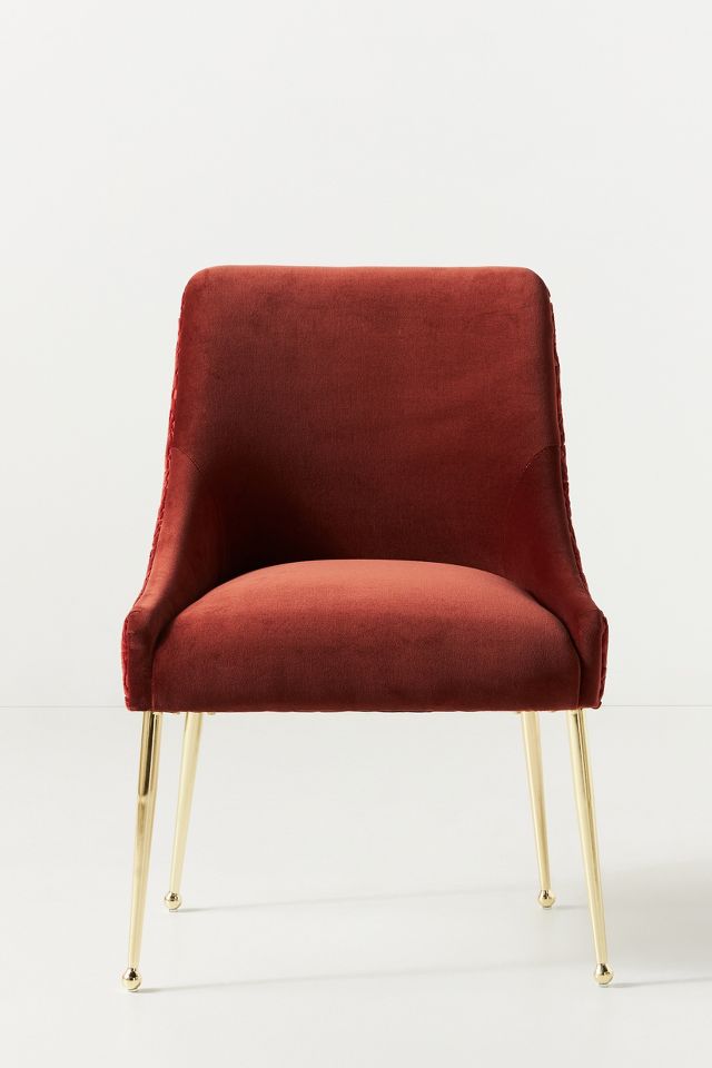 Anthropologie velvet store elowen chair