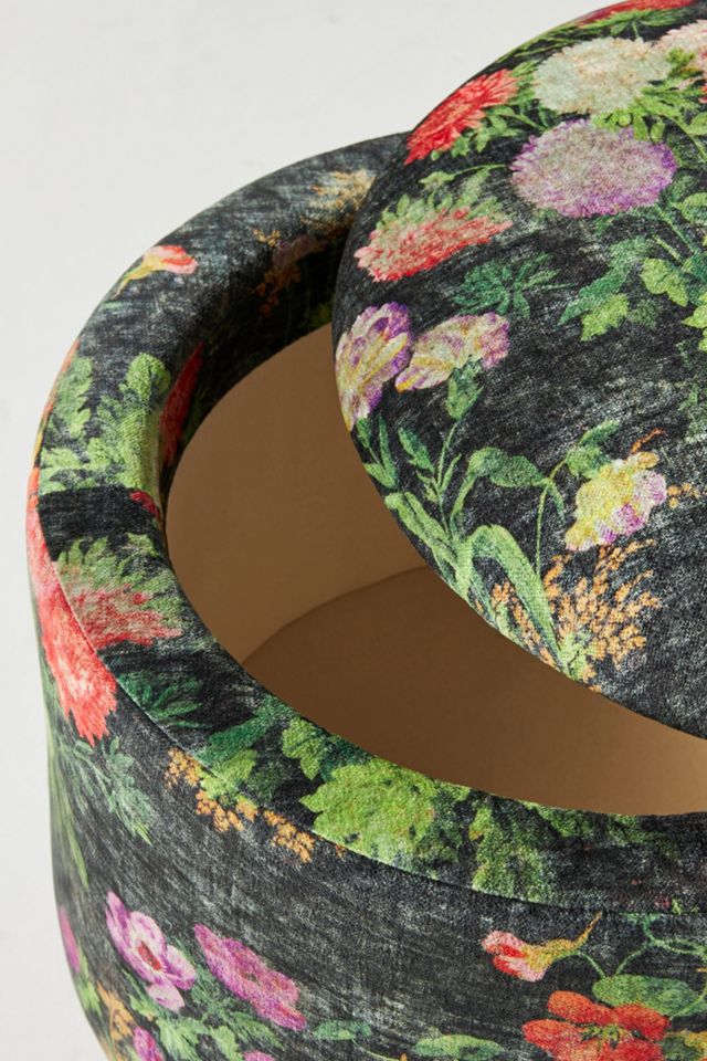 Briar Velvet Louise Storage Ottoman #2