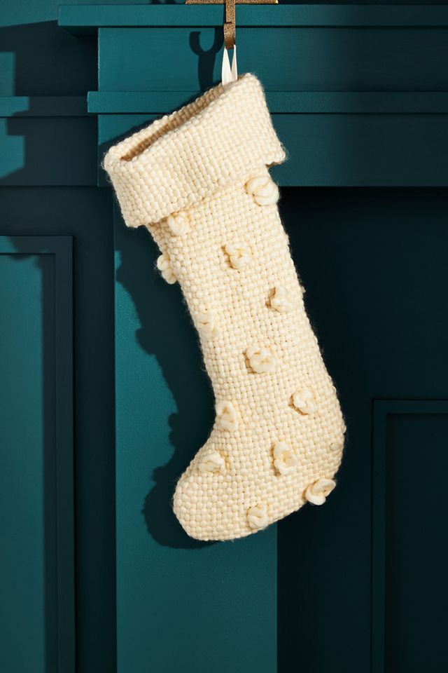Textured Bobble Stocking #1