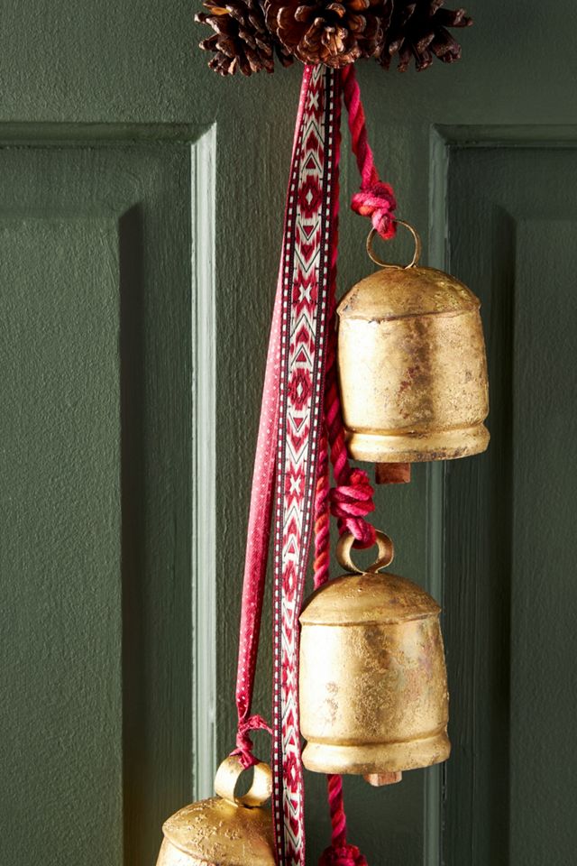 Pinecones and Bells Door Hanger #1