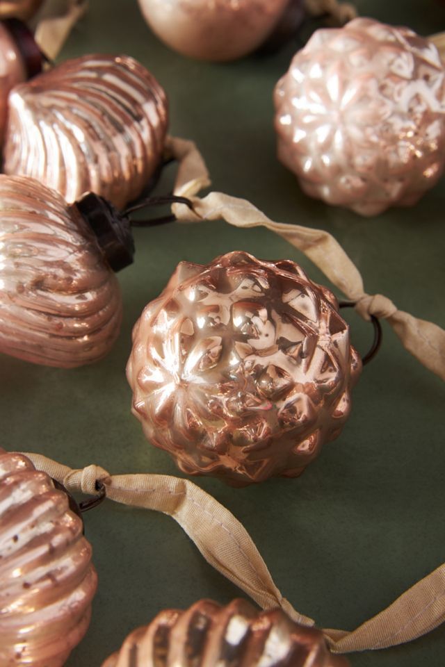 Mercury Glass Ornament Garland #1