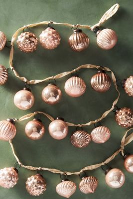 Mercury Glass Ornament Garland