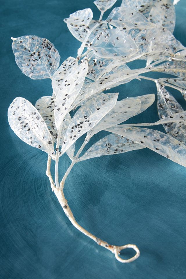 Ice-Frosted Lemon Leaf Garland #1