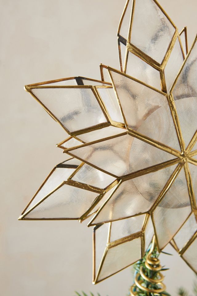 Capiz Star Light-Up Tree Topper #2