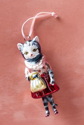 Nathalie Lete Cat Head Ornaments 