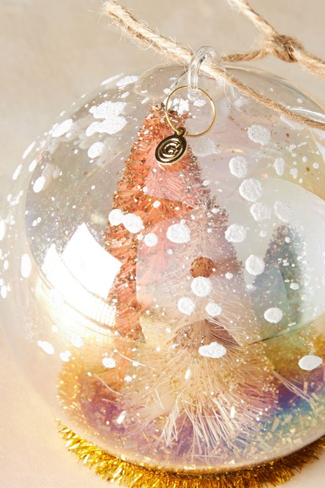 Sisal Tree Globe Ornament #2
