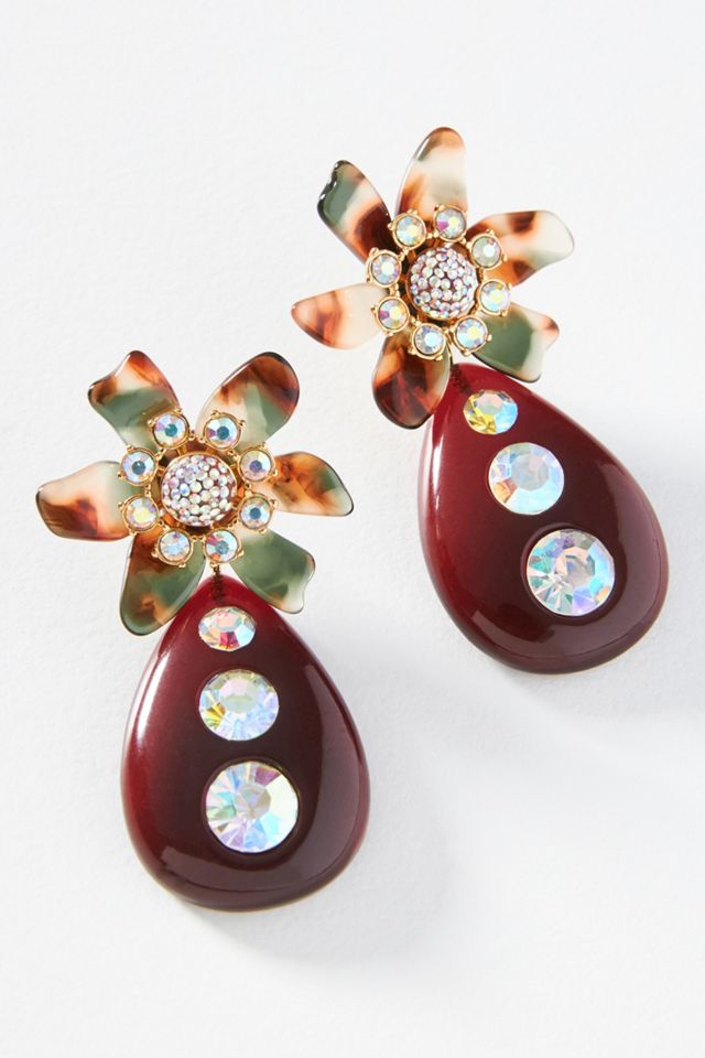 Lele Sadoughi Flower Bulb Drop Earrings | Anthropologie
