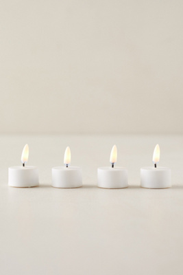 Flameless Tea Lights, Set of 4 | AnthroHome