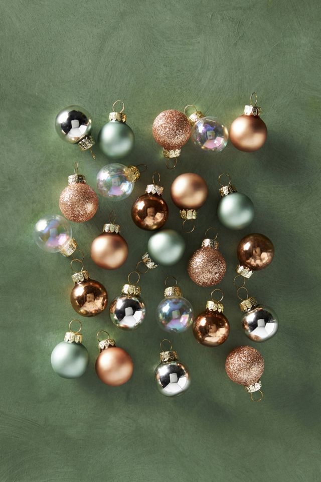 Winter Twilight Mini Ornaments, Set of 24