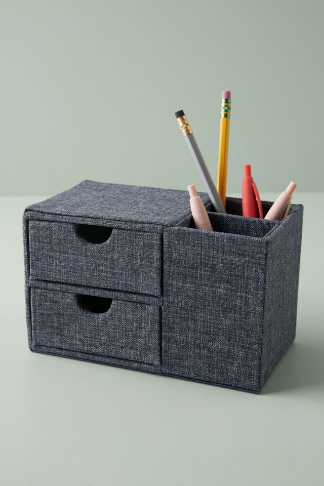 Indigo Desk Organizer